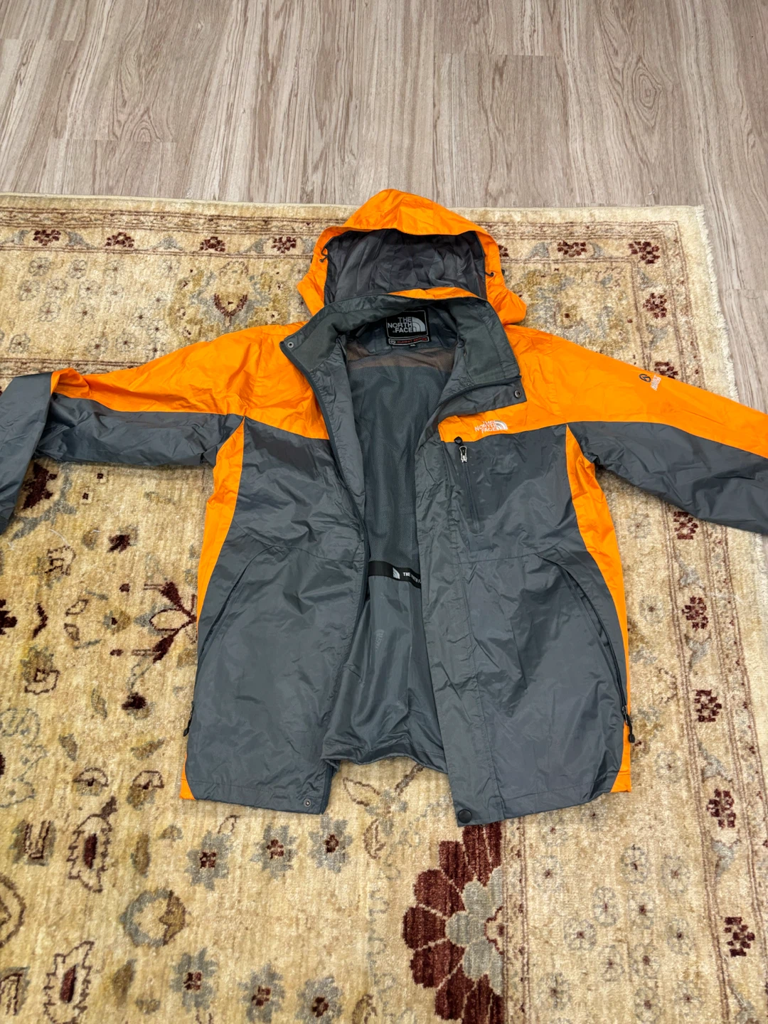 The North Face Orange and Grey Jacket
