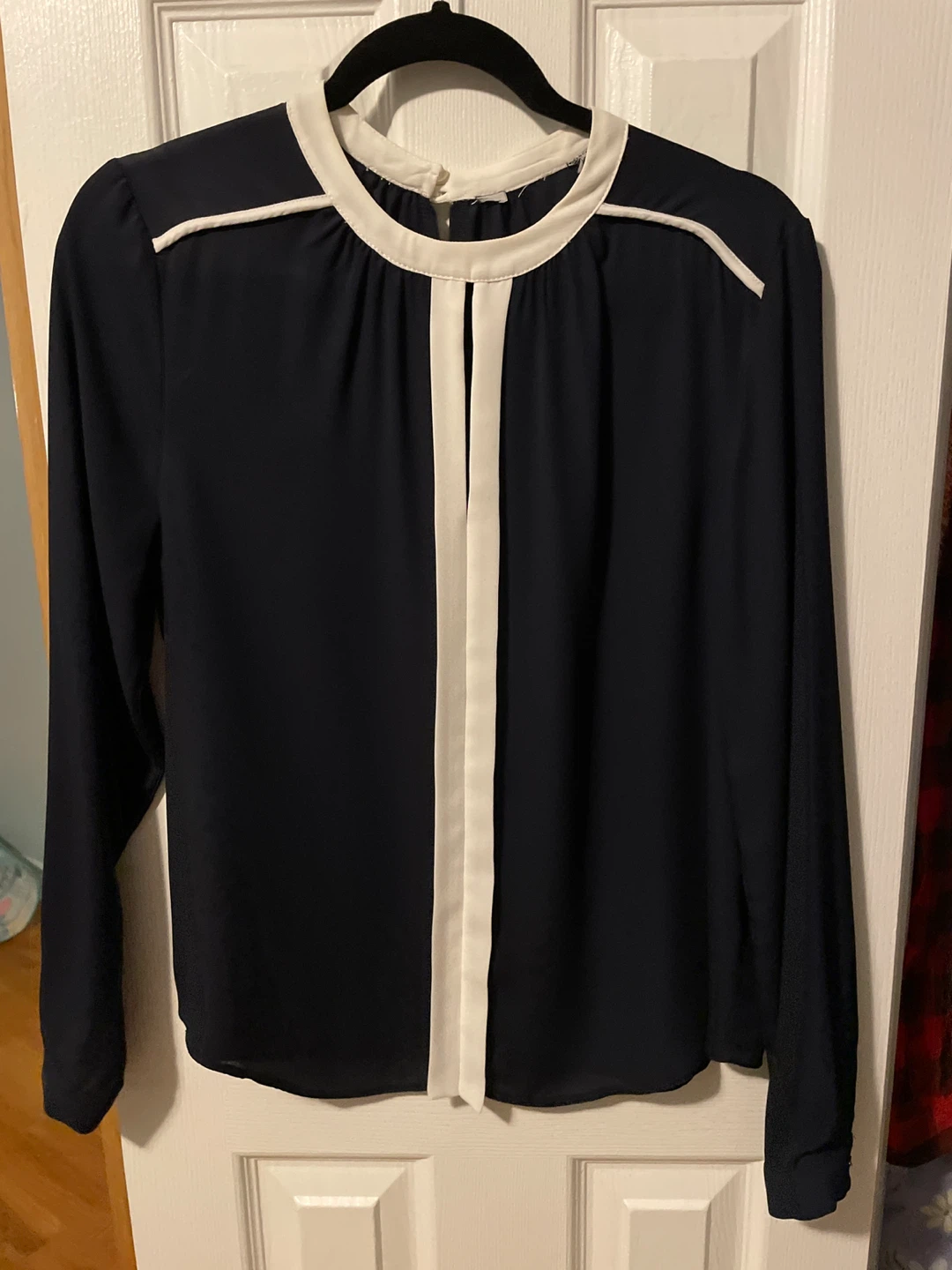 Dorothy Perkins Navy Blue Blouse - S/M
