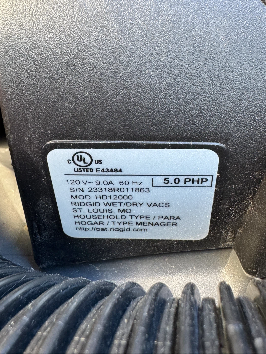 RIDGID 12 Gallon Wet/Dry Vac - photo 5