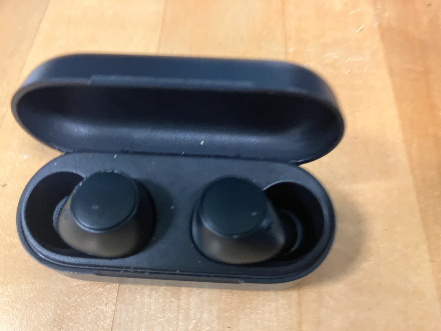 Black Wireless Earbuds with Charging Case