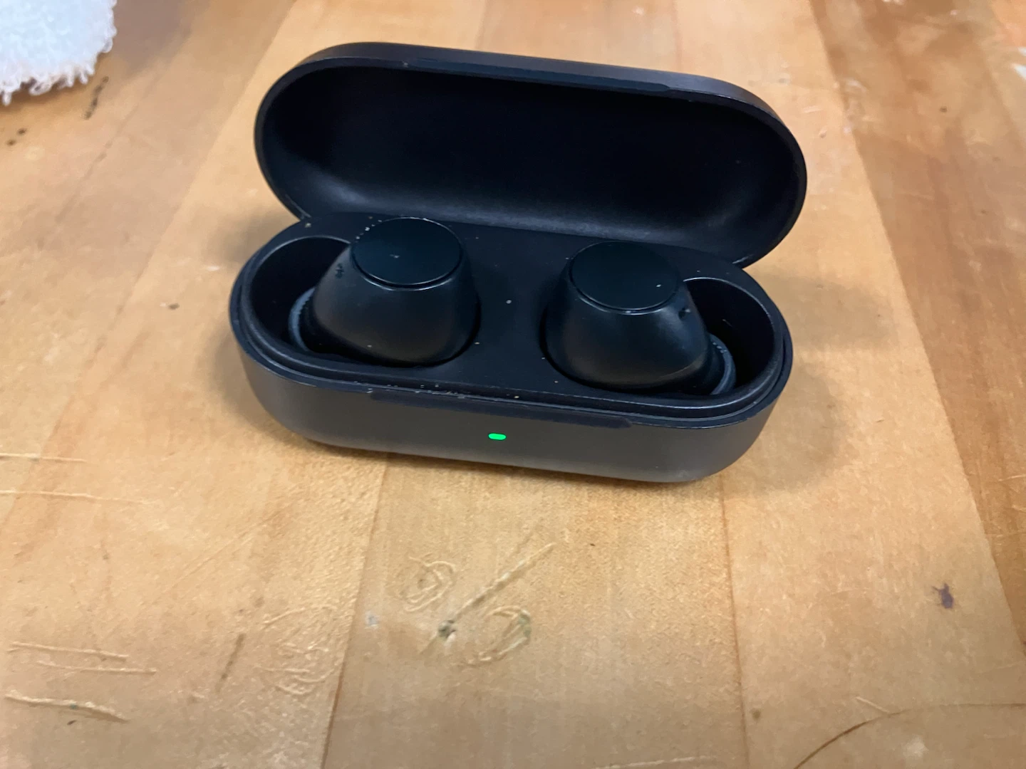 Black Wireless Earbuds with Charging Case - photo 2