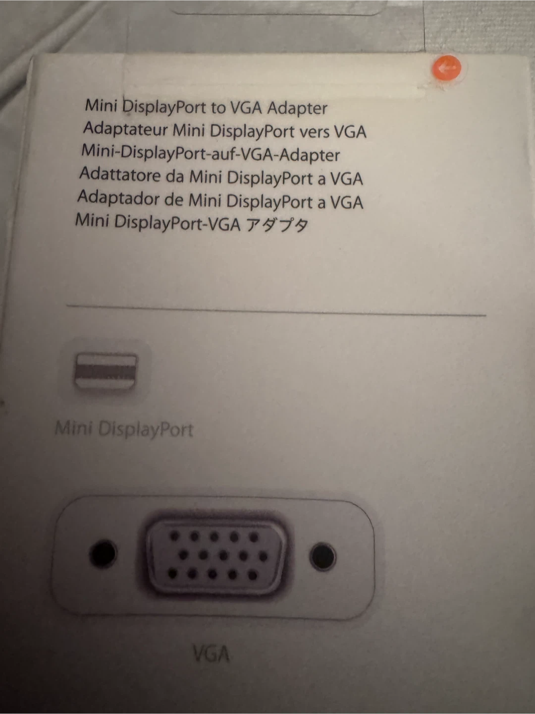 Apple Mini DisplayPort to VGA Adapter (Model A1307) - photo 3