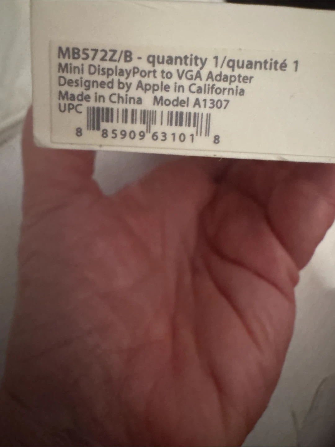 Apple Mini DisplayPort to VGA Adapter (Model A1307) - photo 4