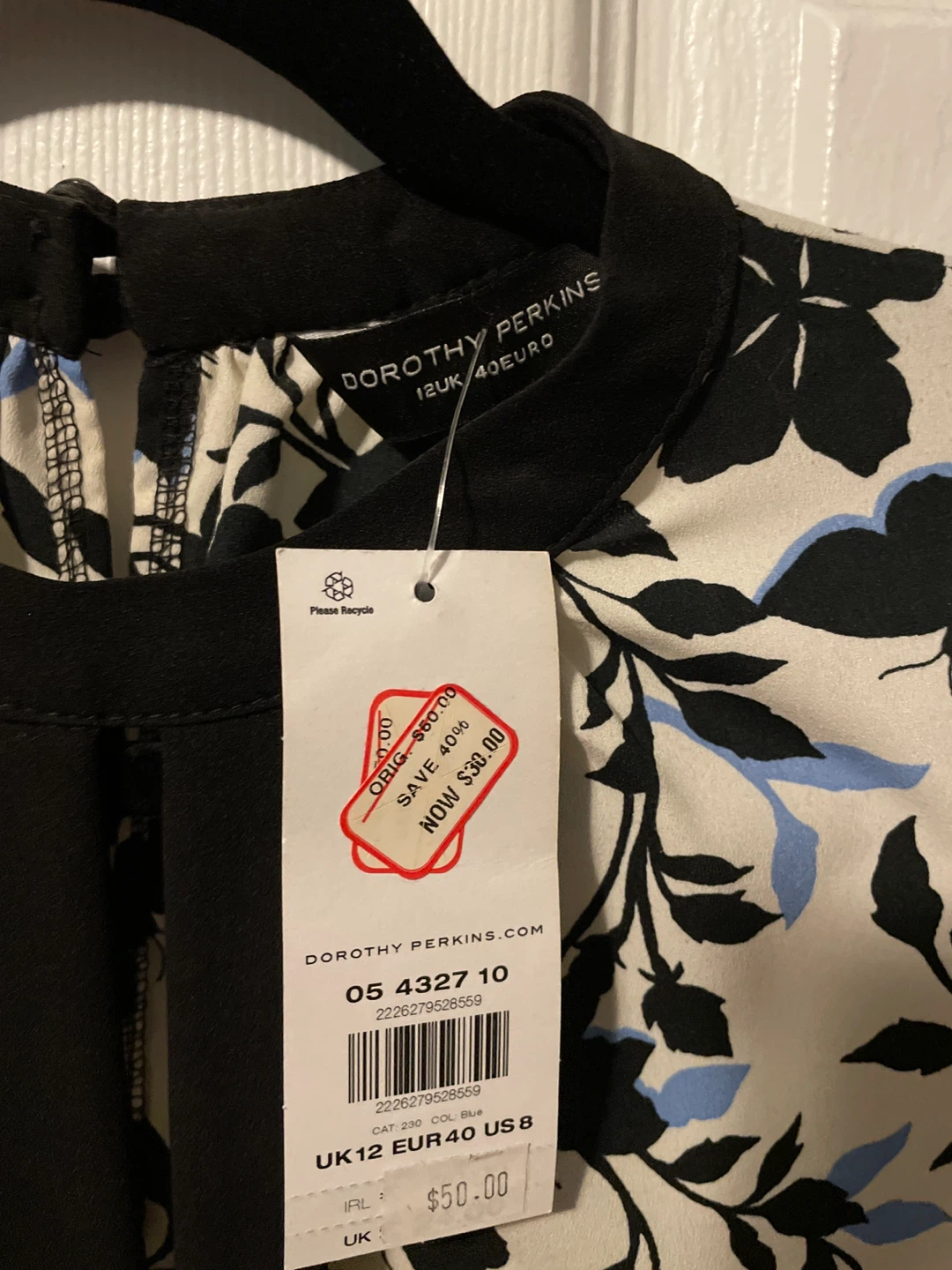 Dorothy Perkins Floral Blouse - UK 12 - photo 2