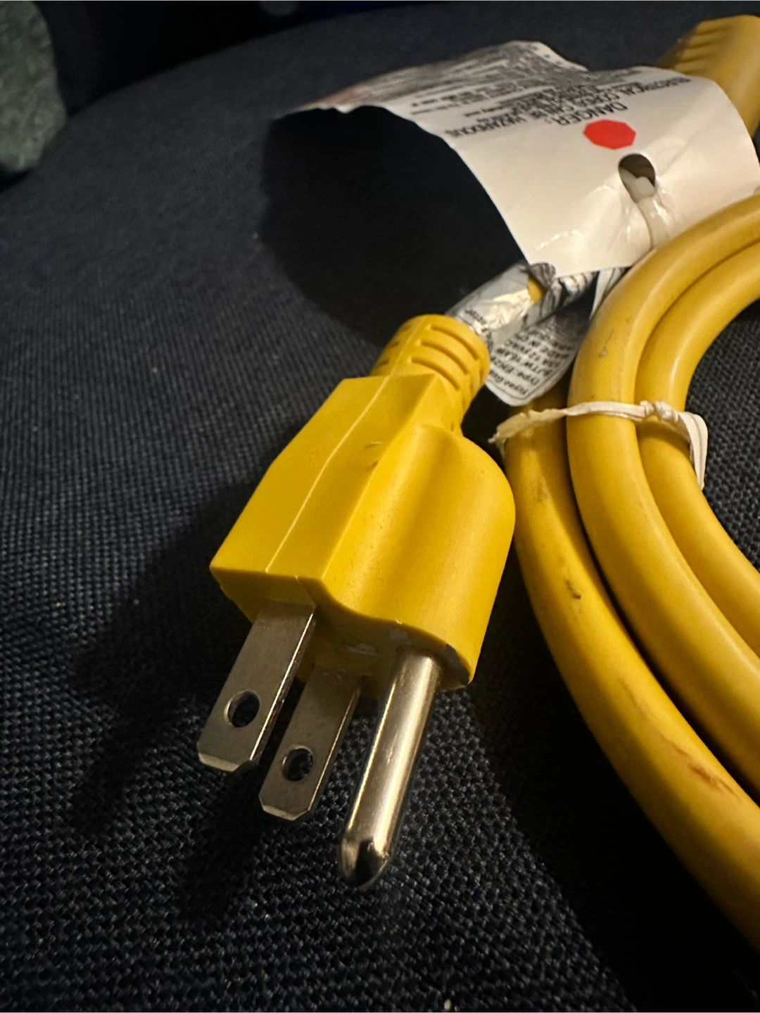 Yellow Power Extension Cord 2 mt - photo 2