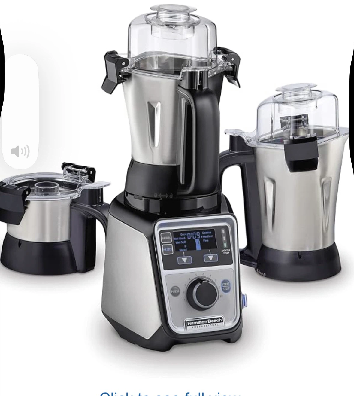 Hamilton Beach Professio 4-in-1 Juicer Mixer Grinder, Commerci