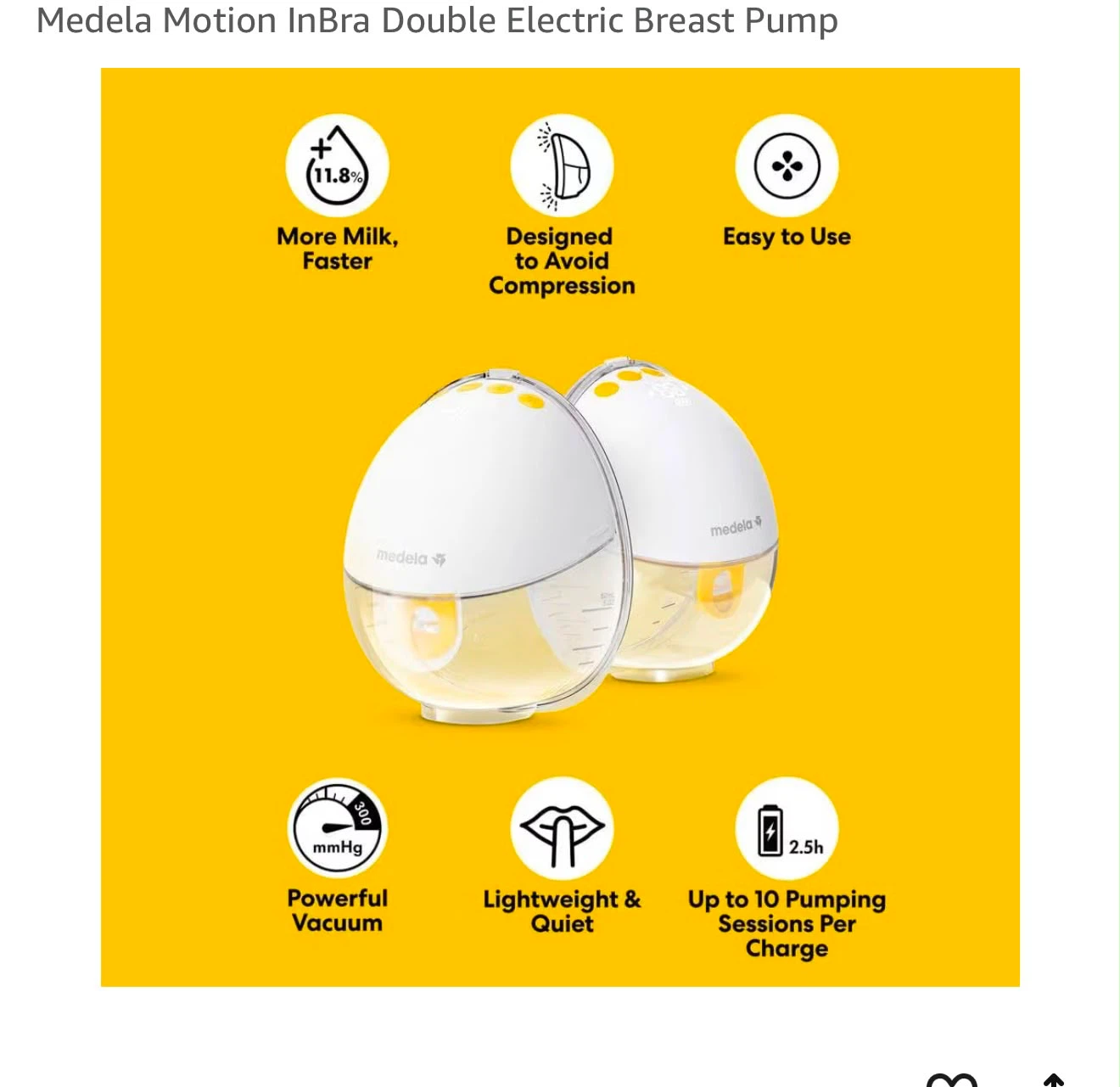 Medela Motion InBra Double Electric Breast Pump - photo 5