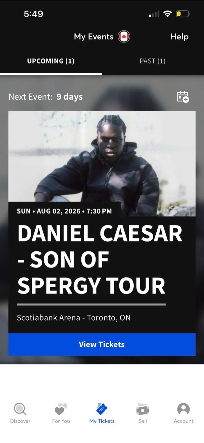 Daniel Caesar - Son of Spergy Tour Ticket
