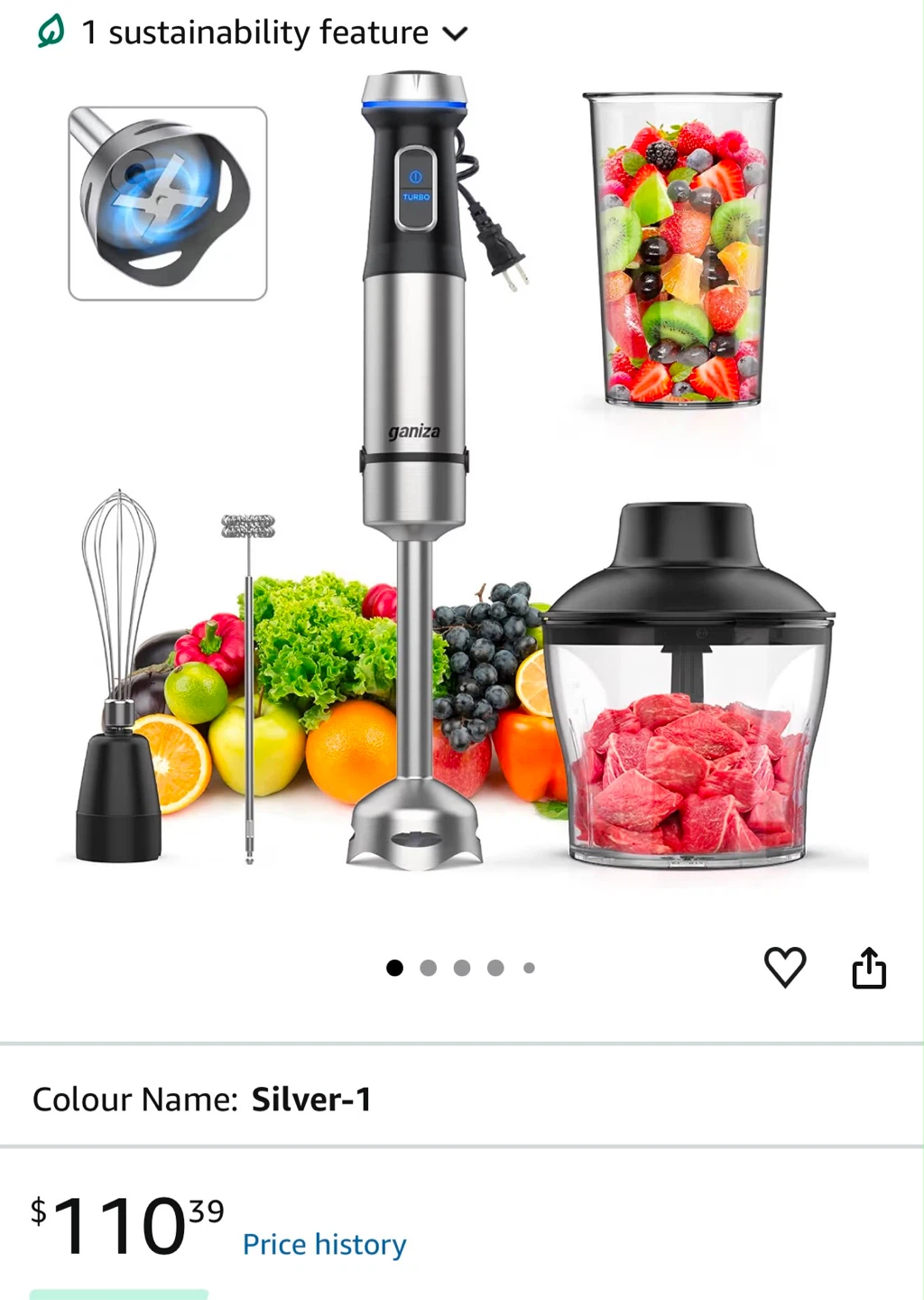 Ganiza Multifunctional Hand Blender 5 in 1 - photo 2