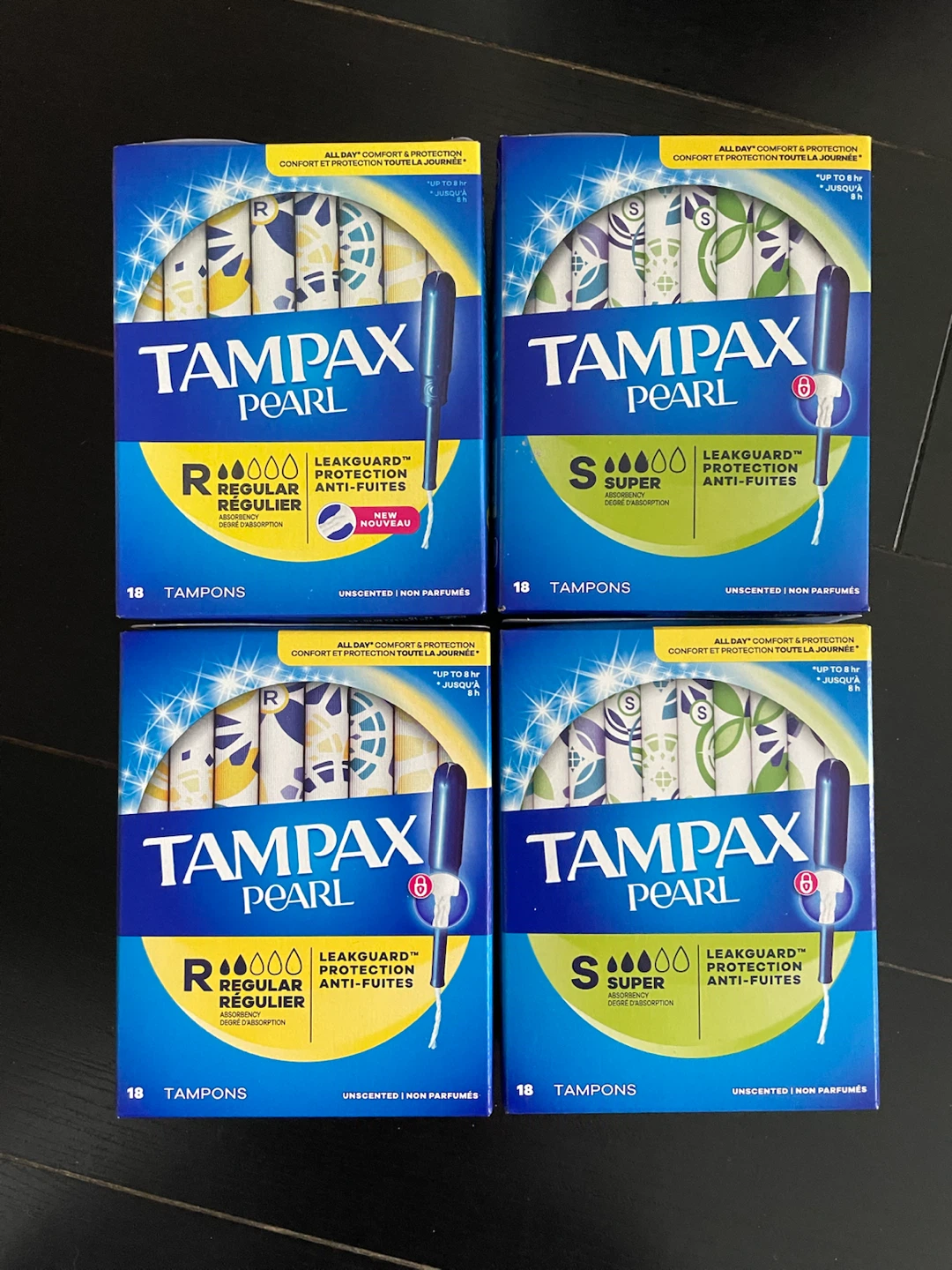 Tampax Pearl Tampons - Regular & Super Absorbency