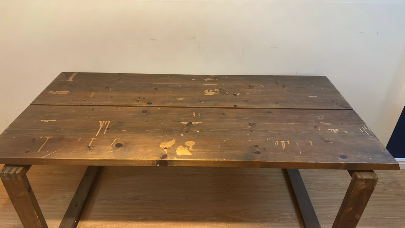 Rustic Wooden Dining Table - photo 2