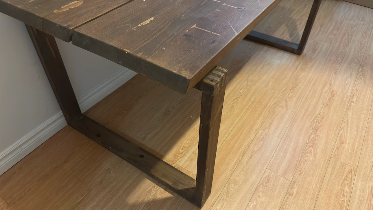 Rustic Wooden Dining Table - photo 4