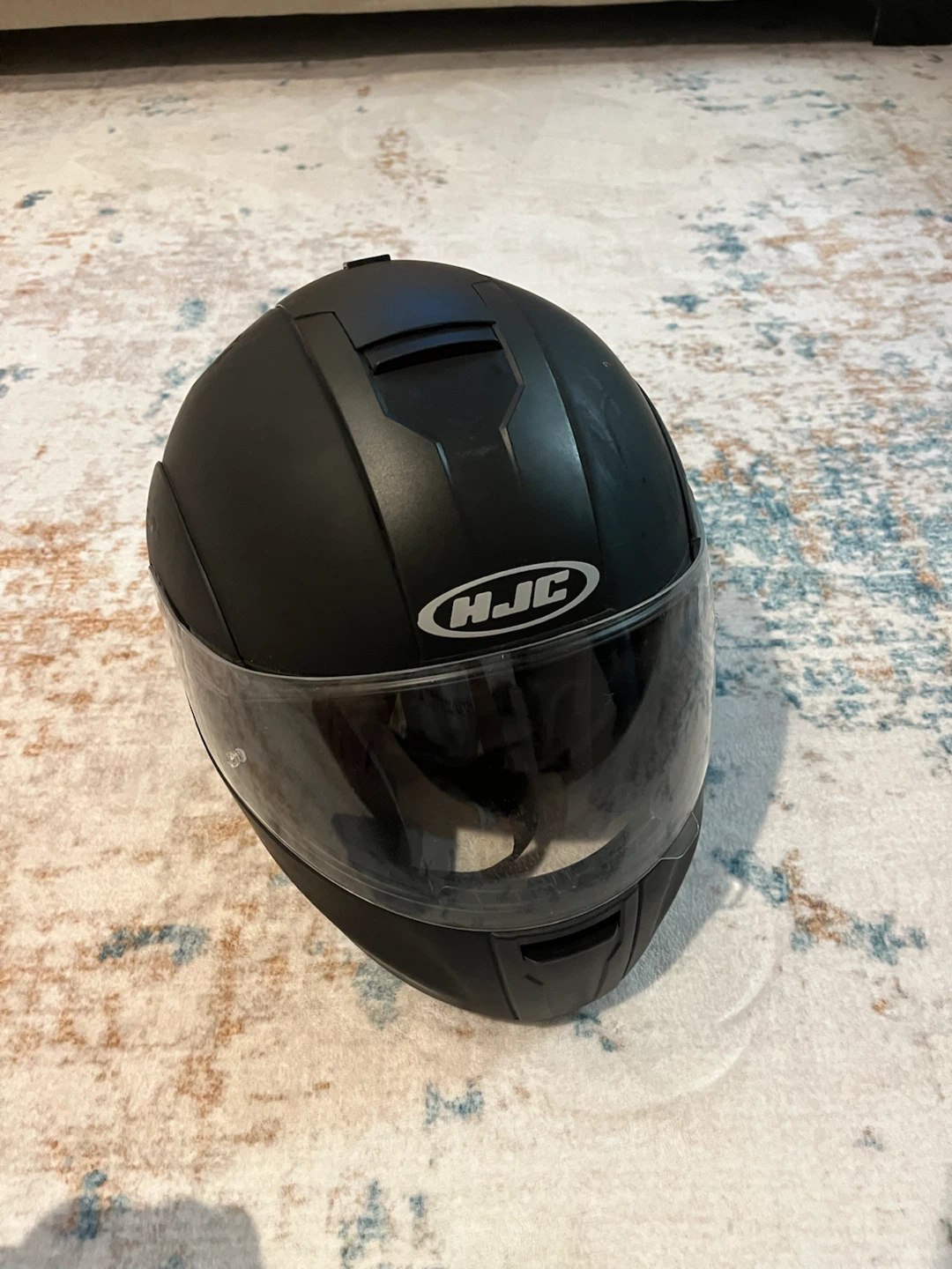 HJC Matte Black Motorcycle Helmet