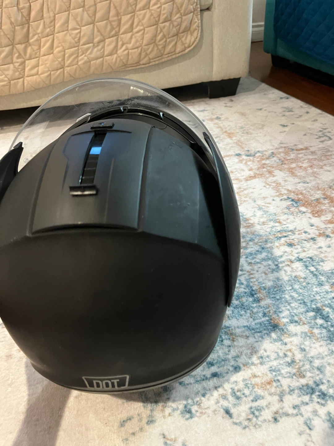 HJC Matte Black Motorcycle Helmet - photo 3