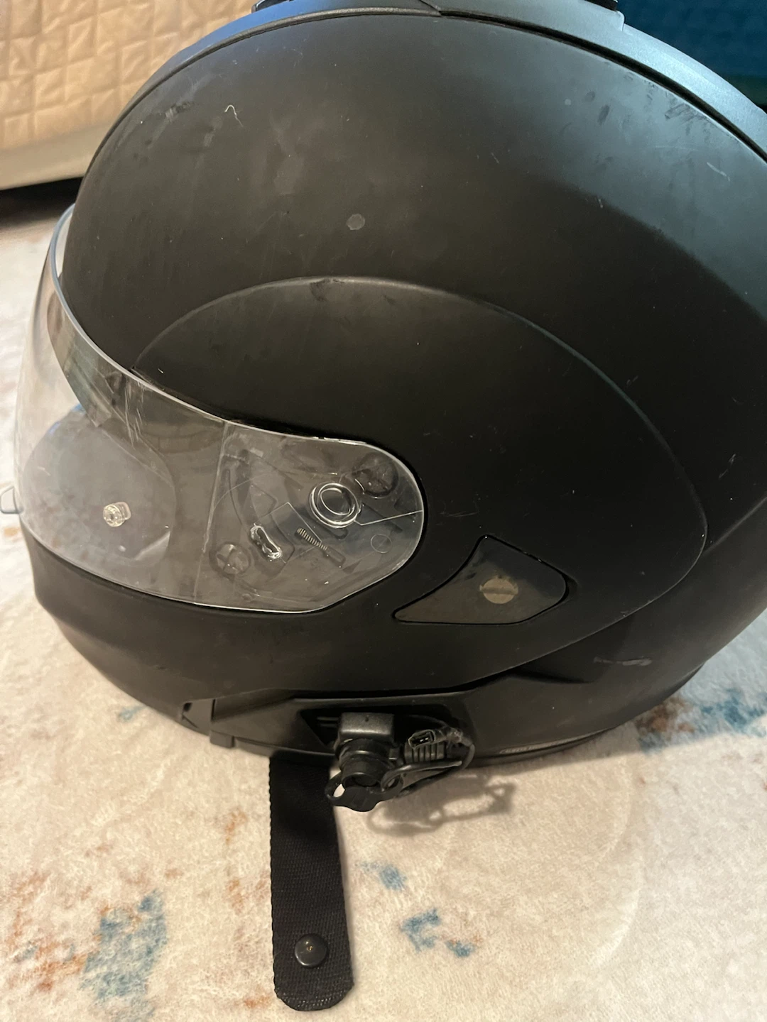 HJC Matte Black Motorcycle Helmet - photo 5