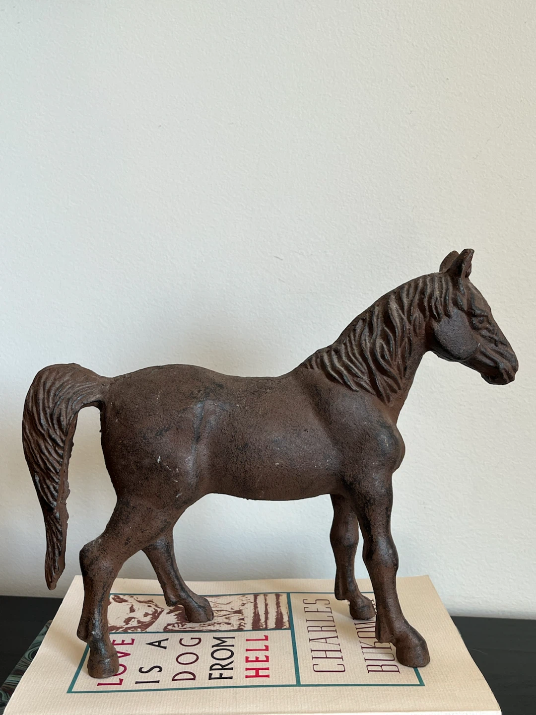 Vintage Cast Iron Horse Figurine