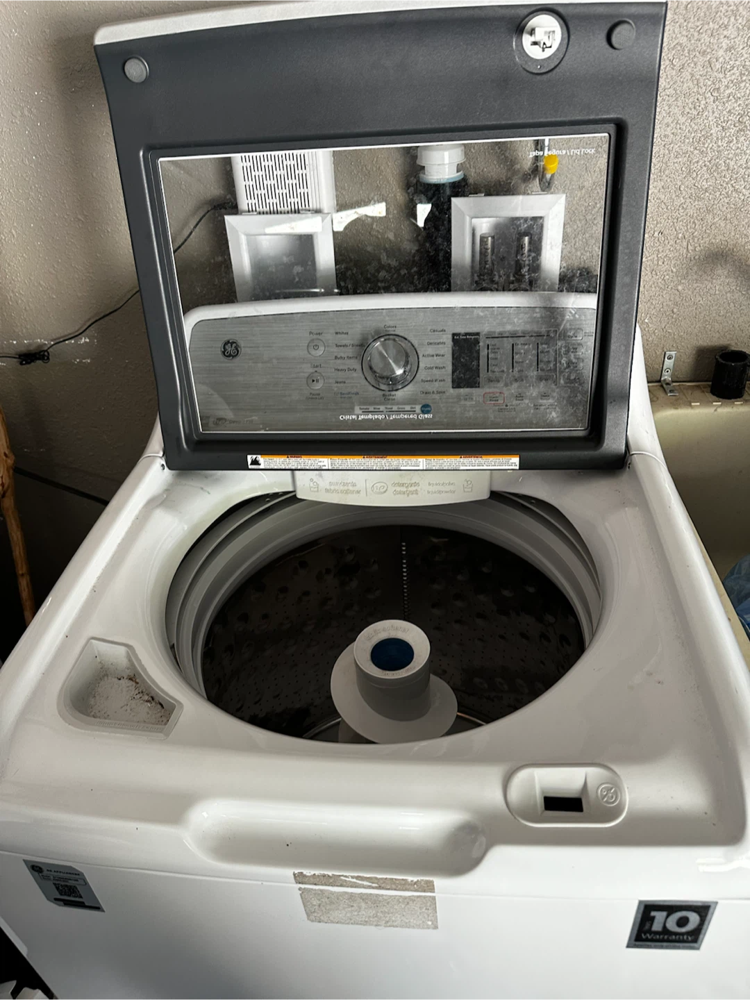GE Top Load Washer and Dryer Set - photo 2