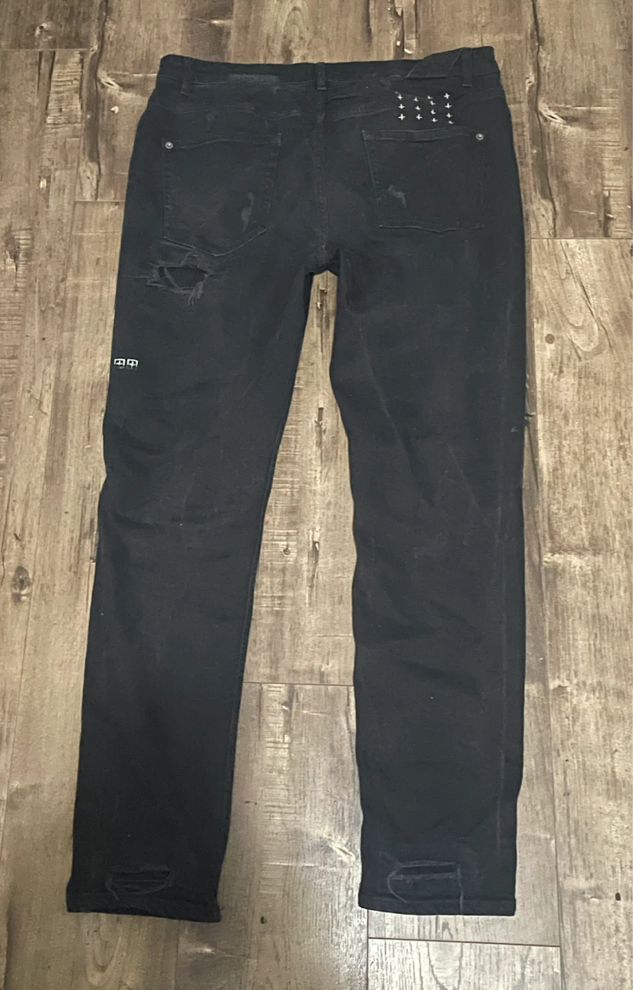 Ksubi Black Distressed Jeans Size 38 - photo 2