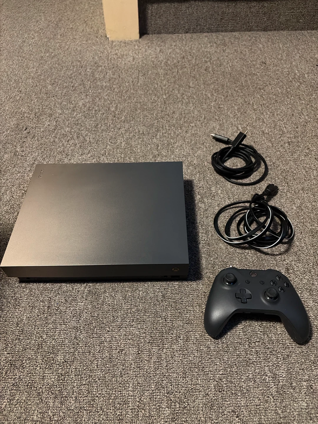 Xbox One X Console with Controller and Cables