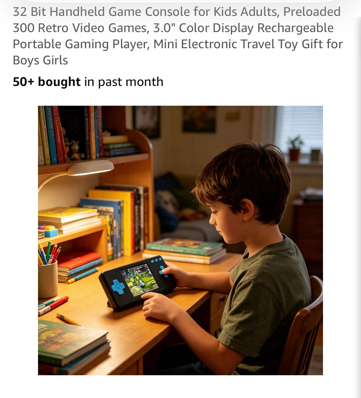 32 Bit Handheld Game Console with 300 Retro Games - photo 2