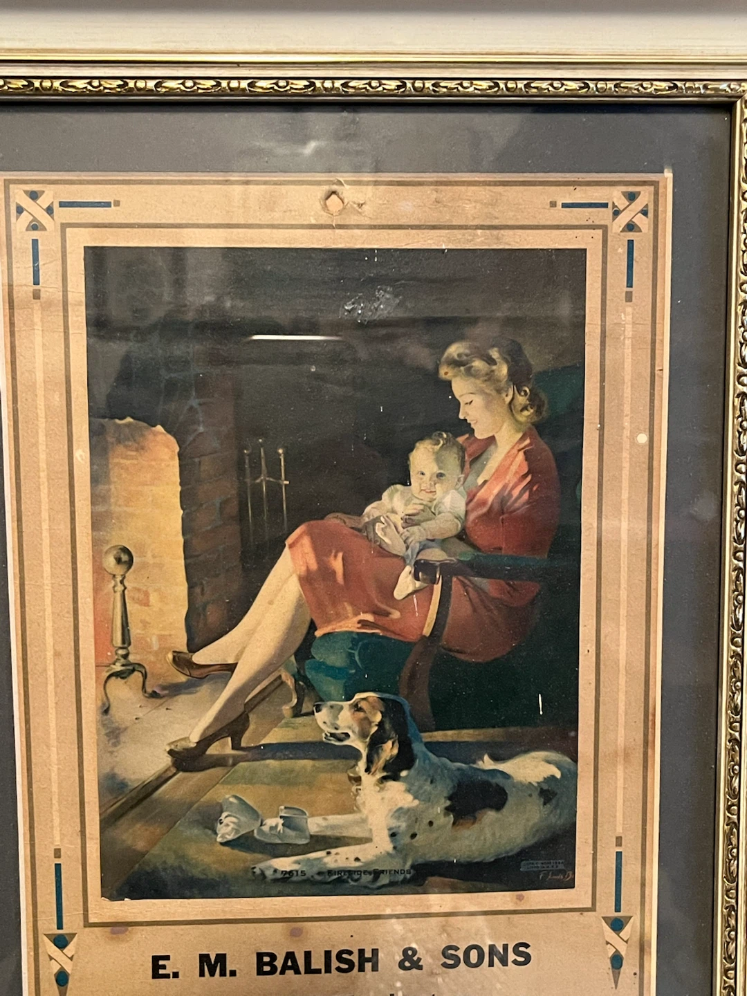 E. M. Balish & Sons 1950 Calendar framed - photo 5