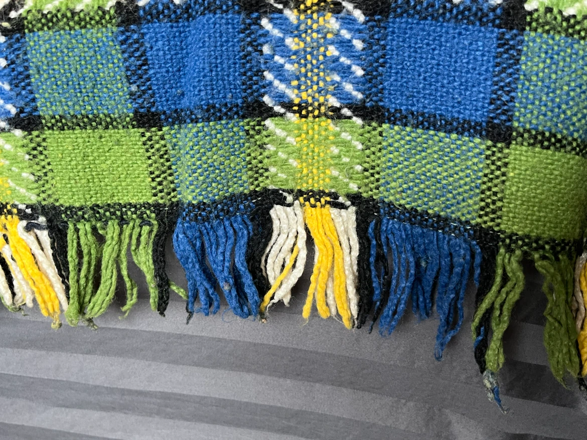 100% Rayon Vintage Throw Blanket from Japan - photo 3