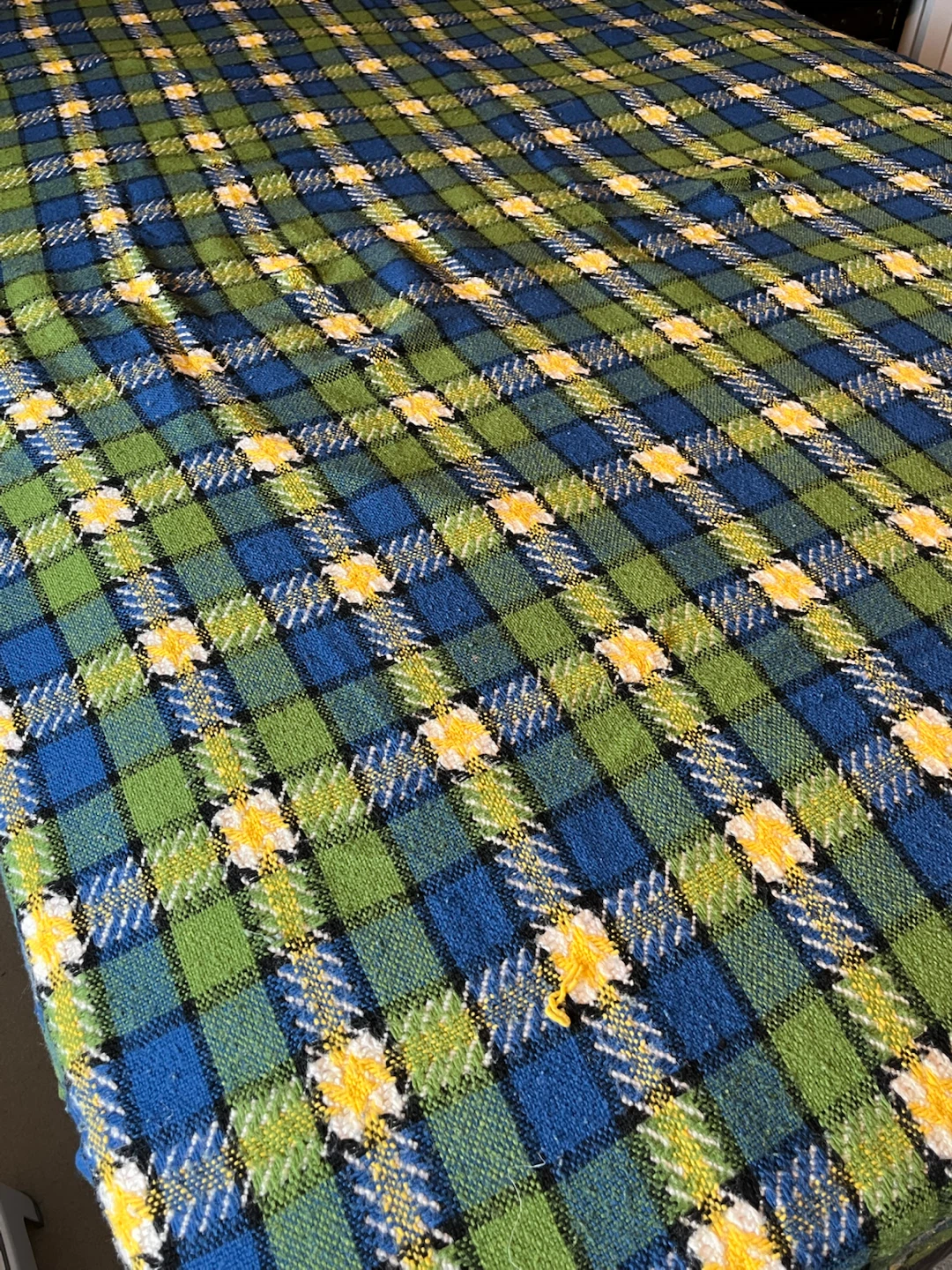 100% Rayon Vintage Throw Blanket from Japan - photo 4