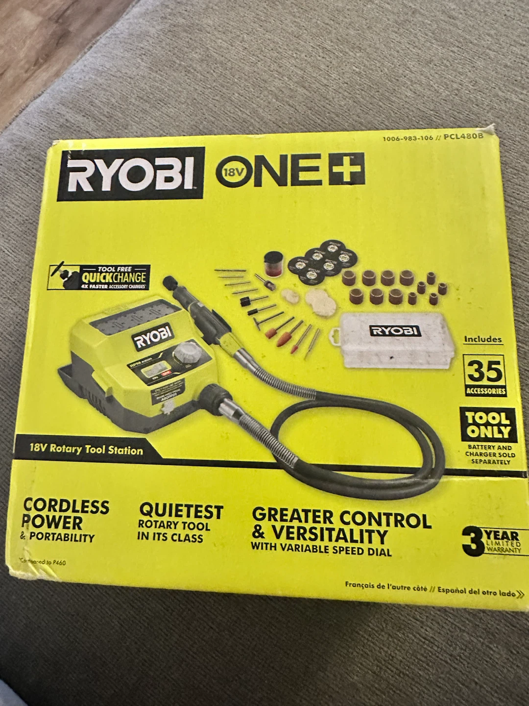 Ryobi 18V ONE+ Rotary Tool Station