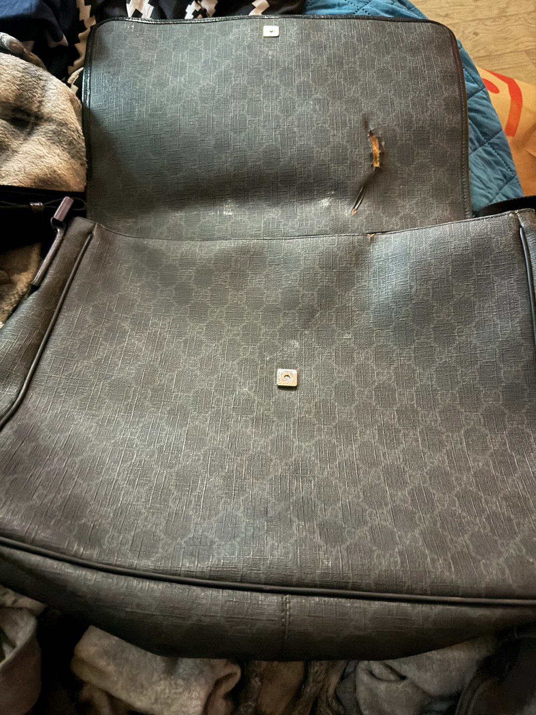 Black Monogram Messenger Bag - photo 5