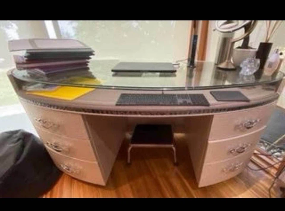 Overture Glass-Top Crystal DESK - photo 5