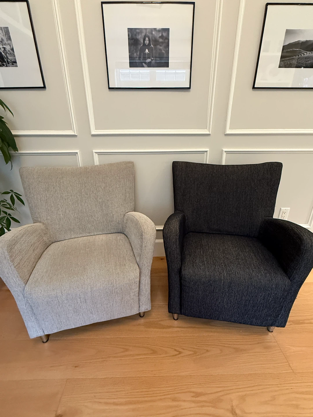 Two Armchairs - Grey and Charcoal - photo 2