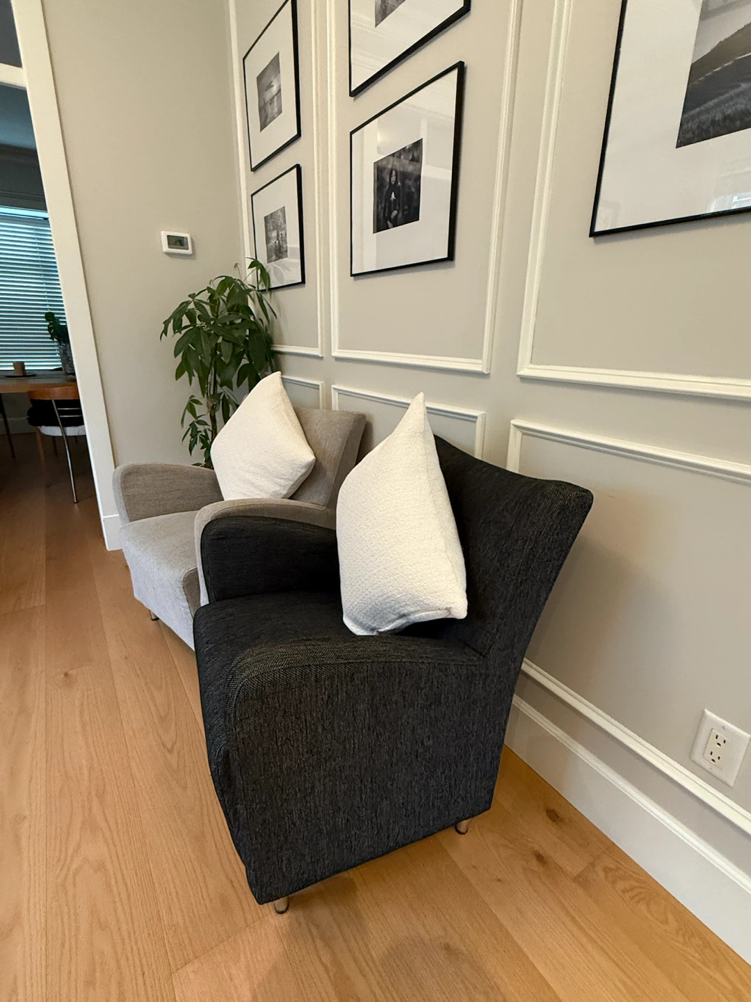 Two Armchairs - Grey and Charcoal - photo 3