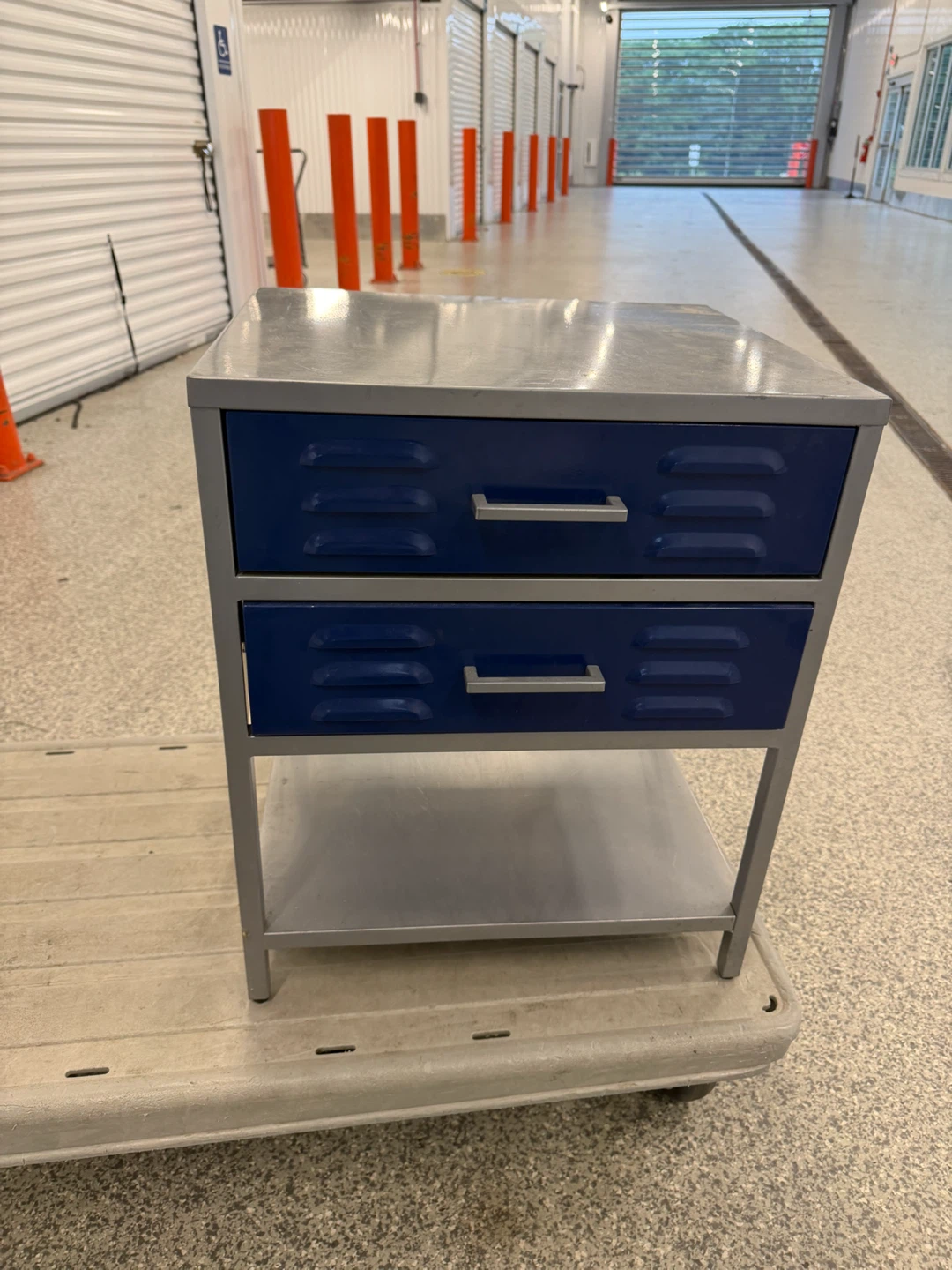 Metal Cabinet with Two Drawers