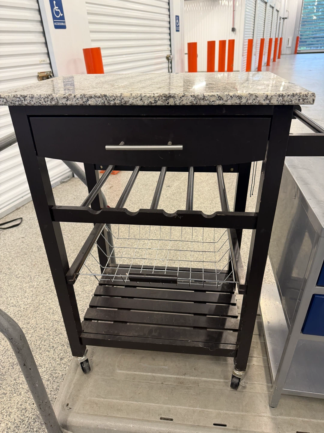 Kitchen Cart with Granite Top