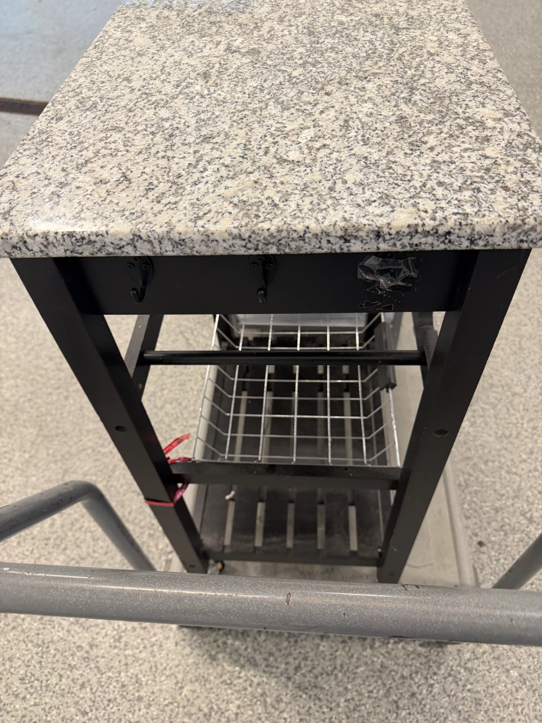Kitchen Cart with Granite Top - photo 2