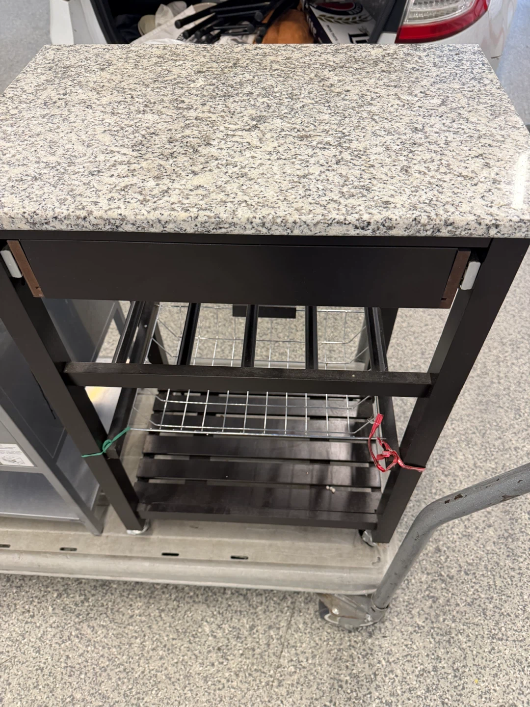 Kitchen Cart with Granite Top - photo 3