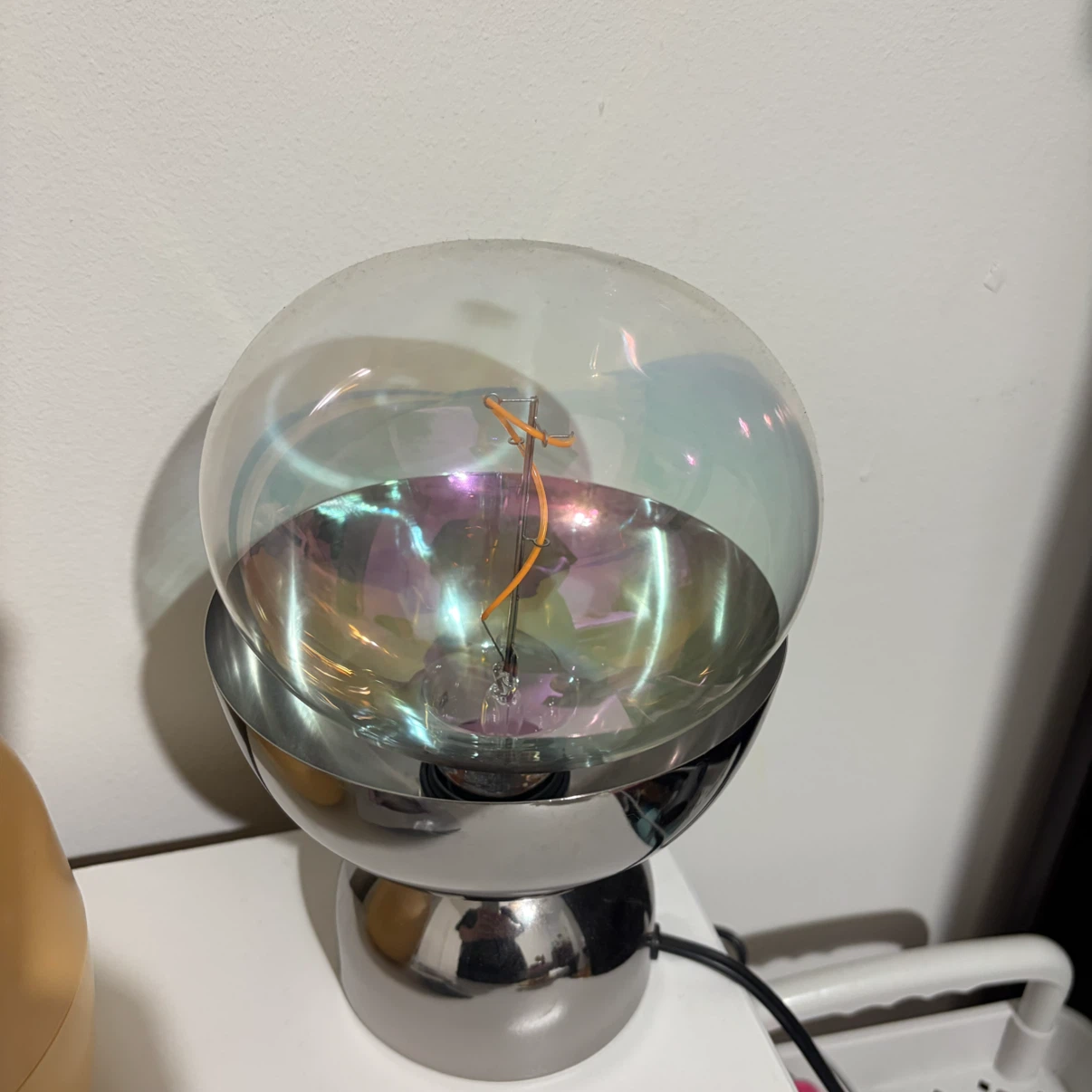 IKEA Glass Globe Table Lamp