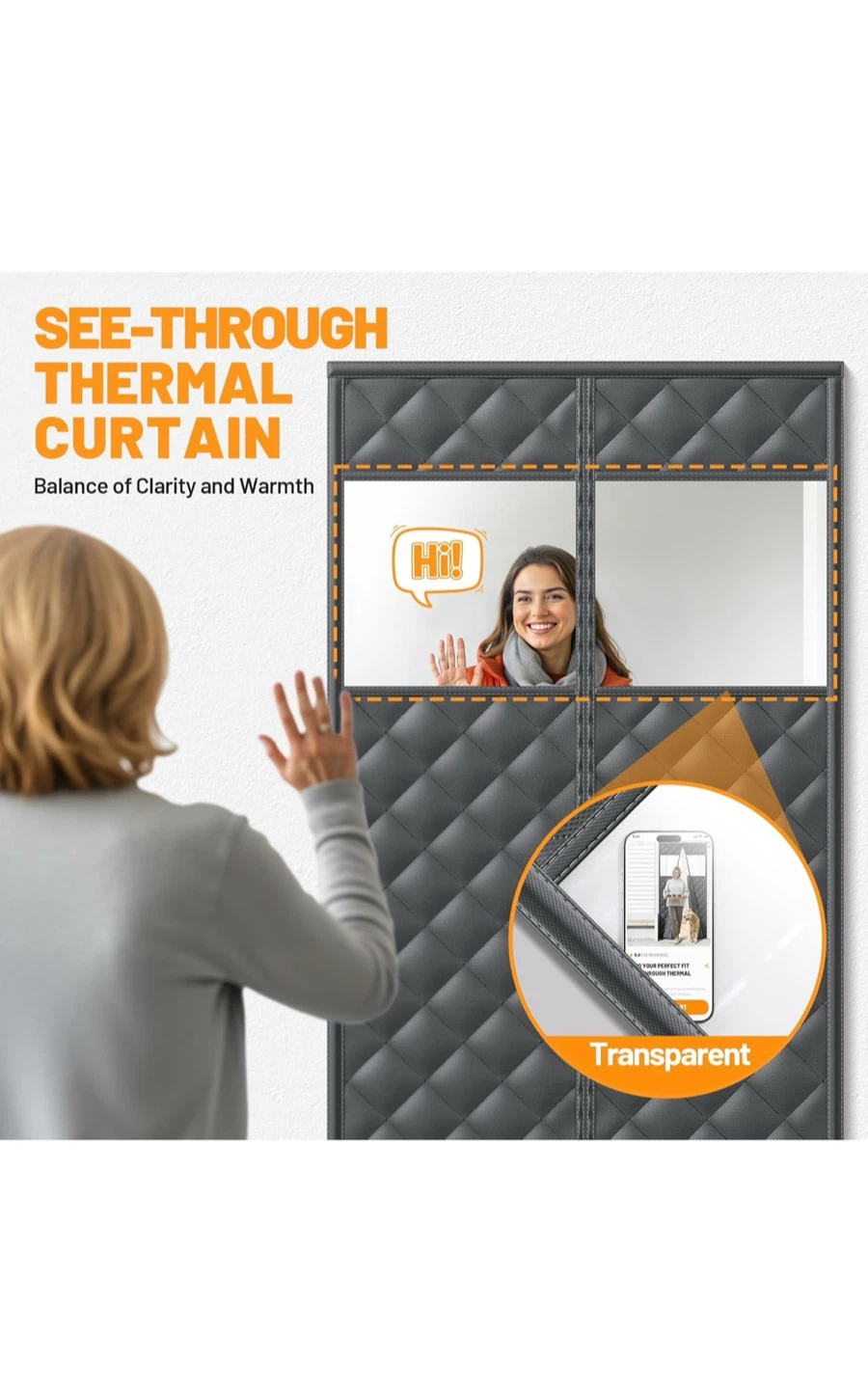 Magnetic Thermal Insulated Door Curtain for Winter - photo 4