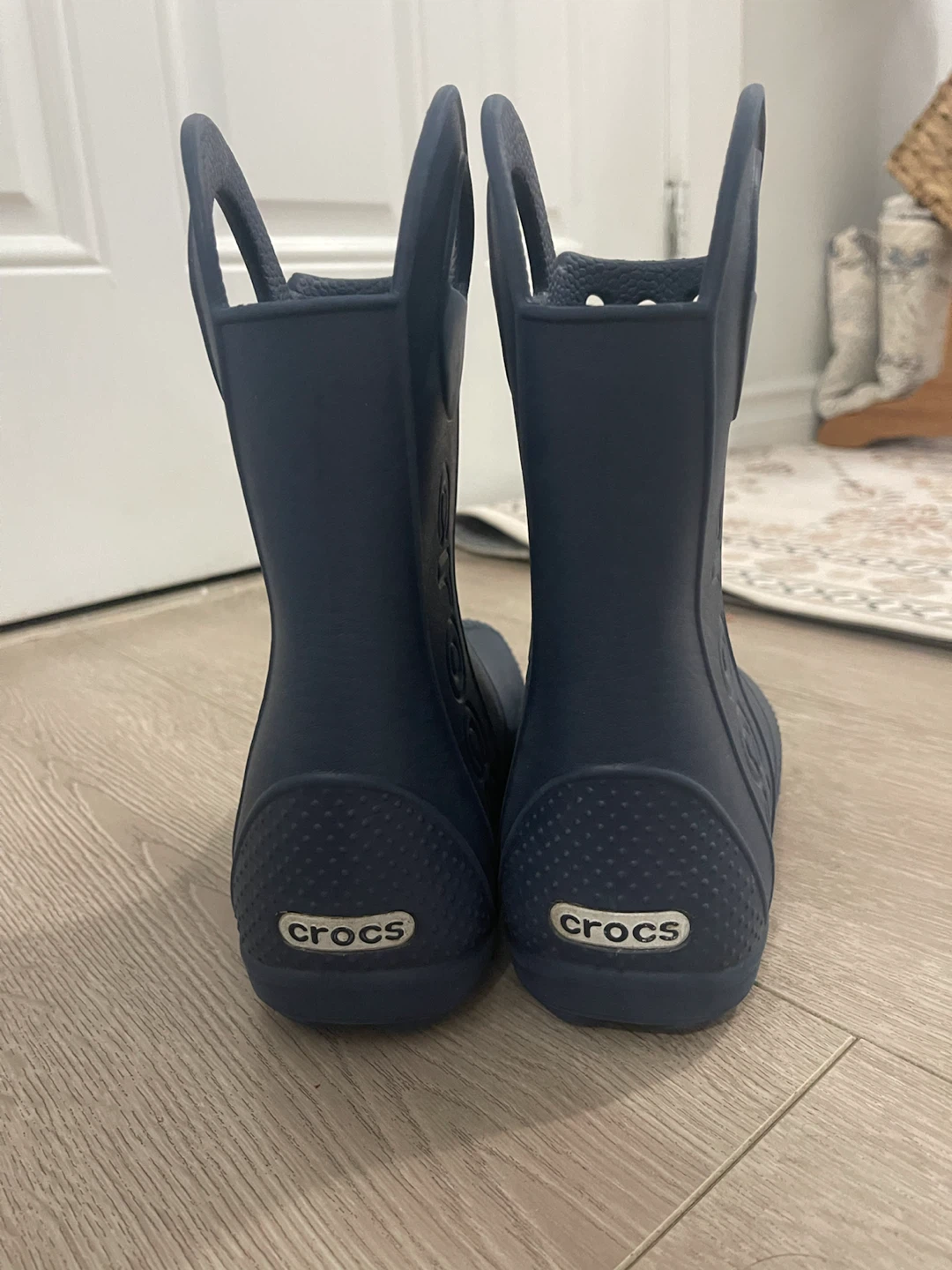 Crocs Navy Blue Rain Boots