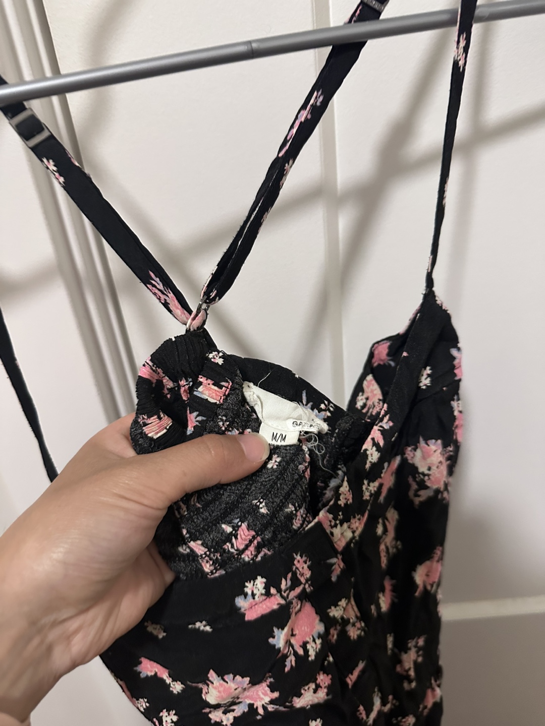 Garage Black Floral Romper - M - photo 2