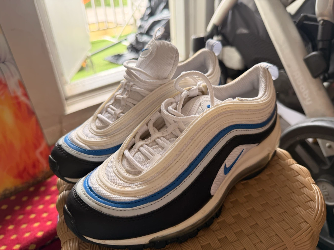 Nike Air Max 97 White/Blue/Black Sneakers