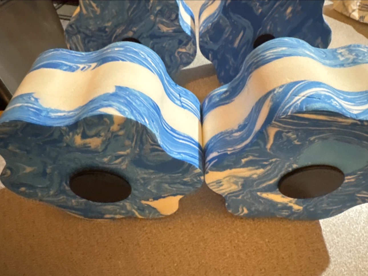Blue & White Water Dumbbells (Pair) - photo 3