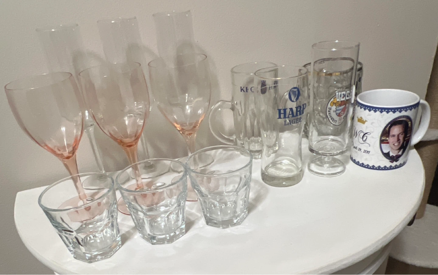 Assorted Glassware and Mug Lot
