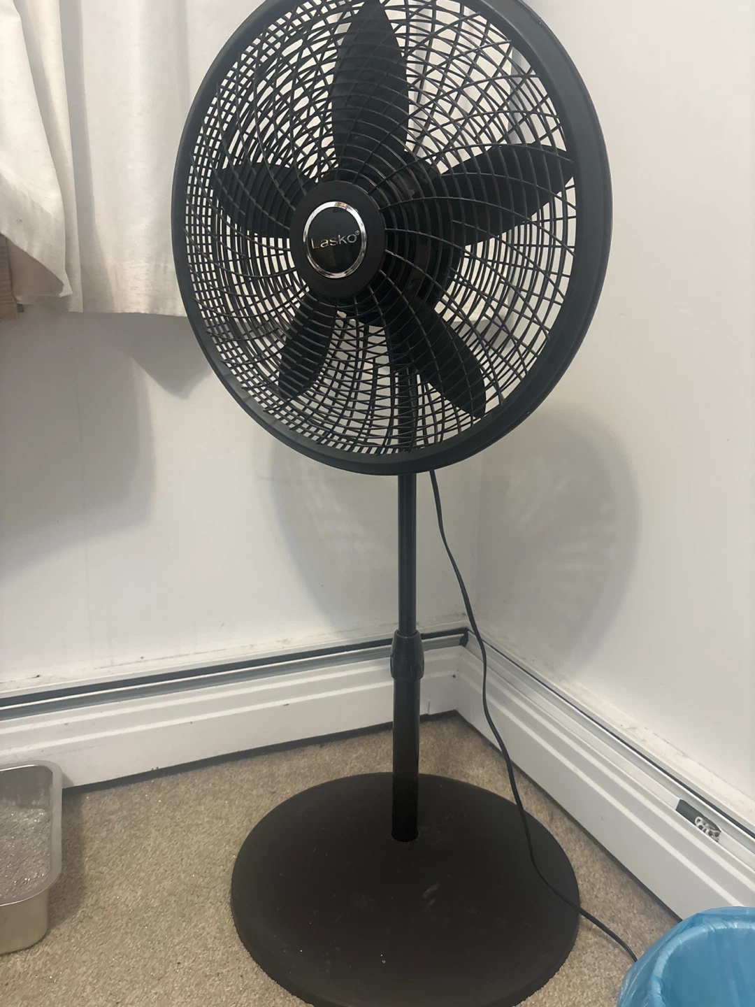 Lasko black pedestal fan