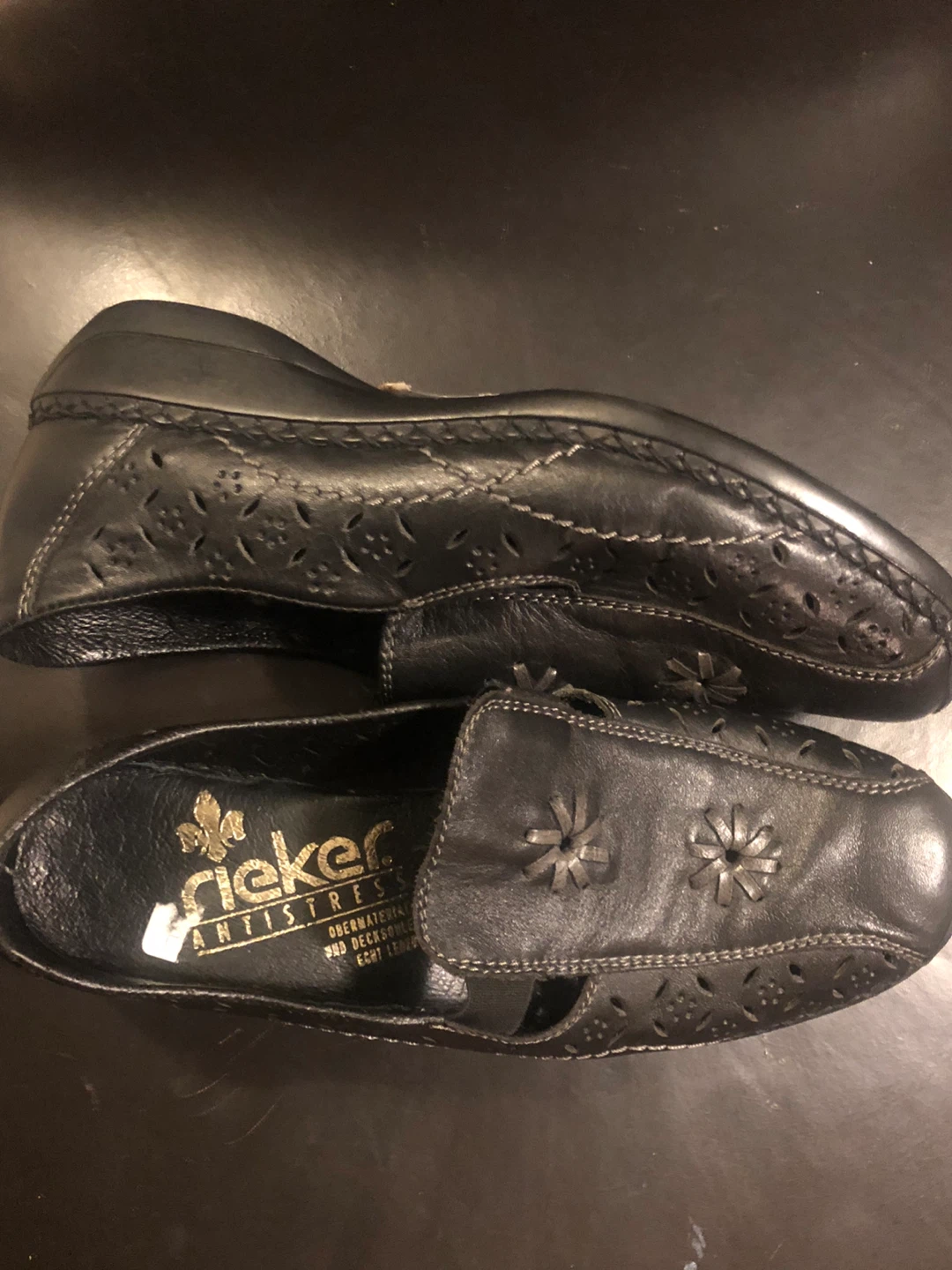 NEW Rieker Antistress Black Leather Loafers - photo 2