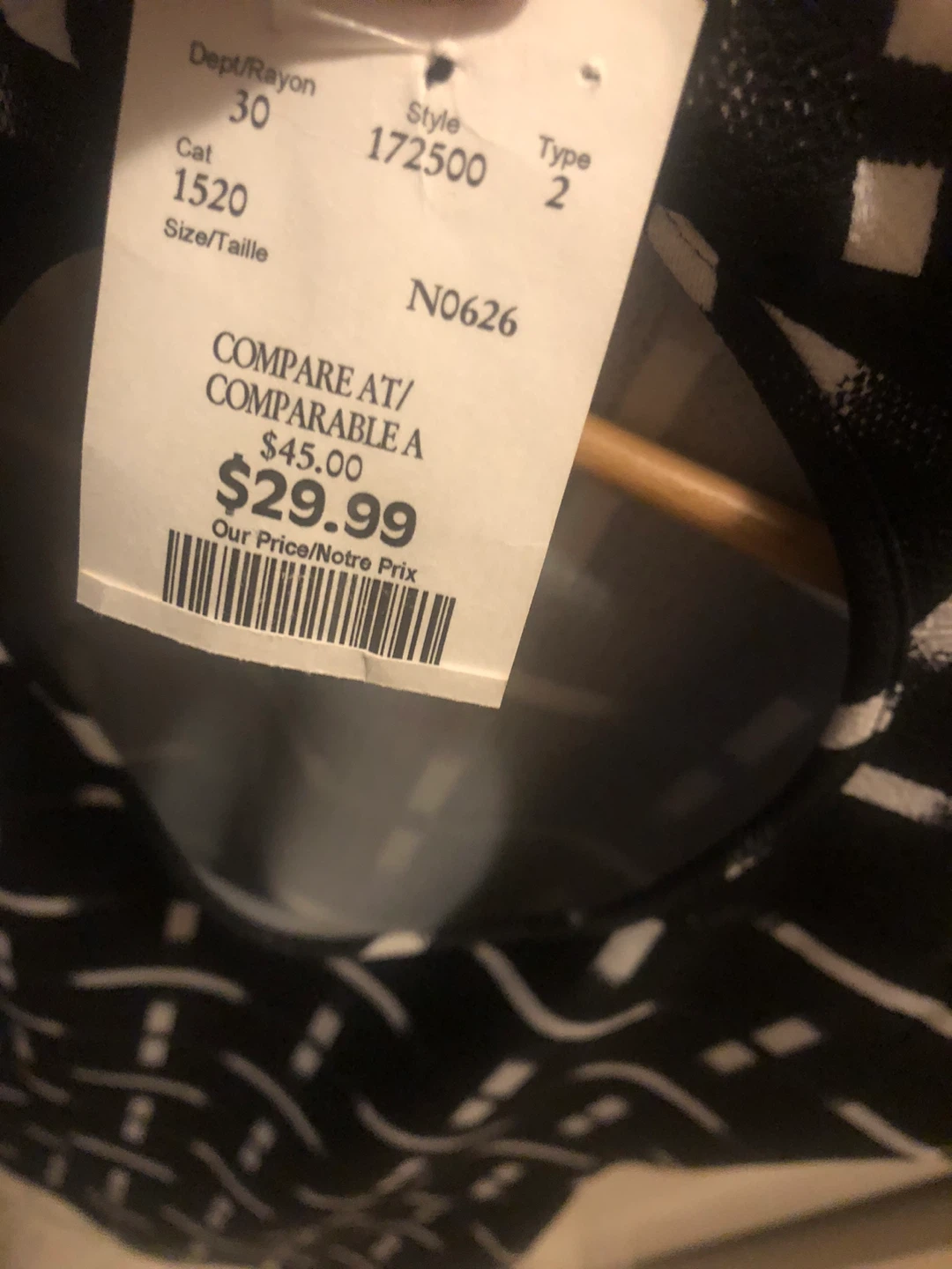 NEW Black & White Pattern Dress Size 8 - photo 3