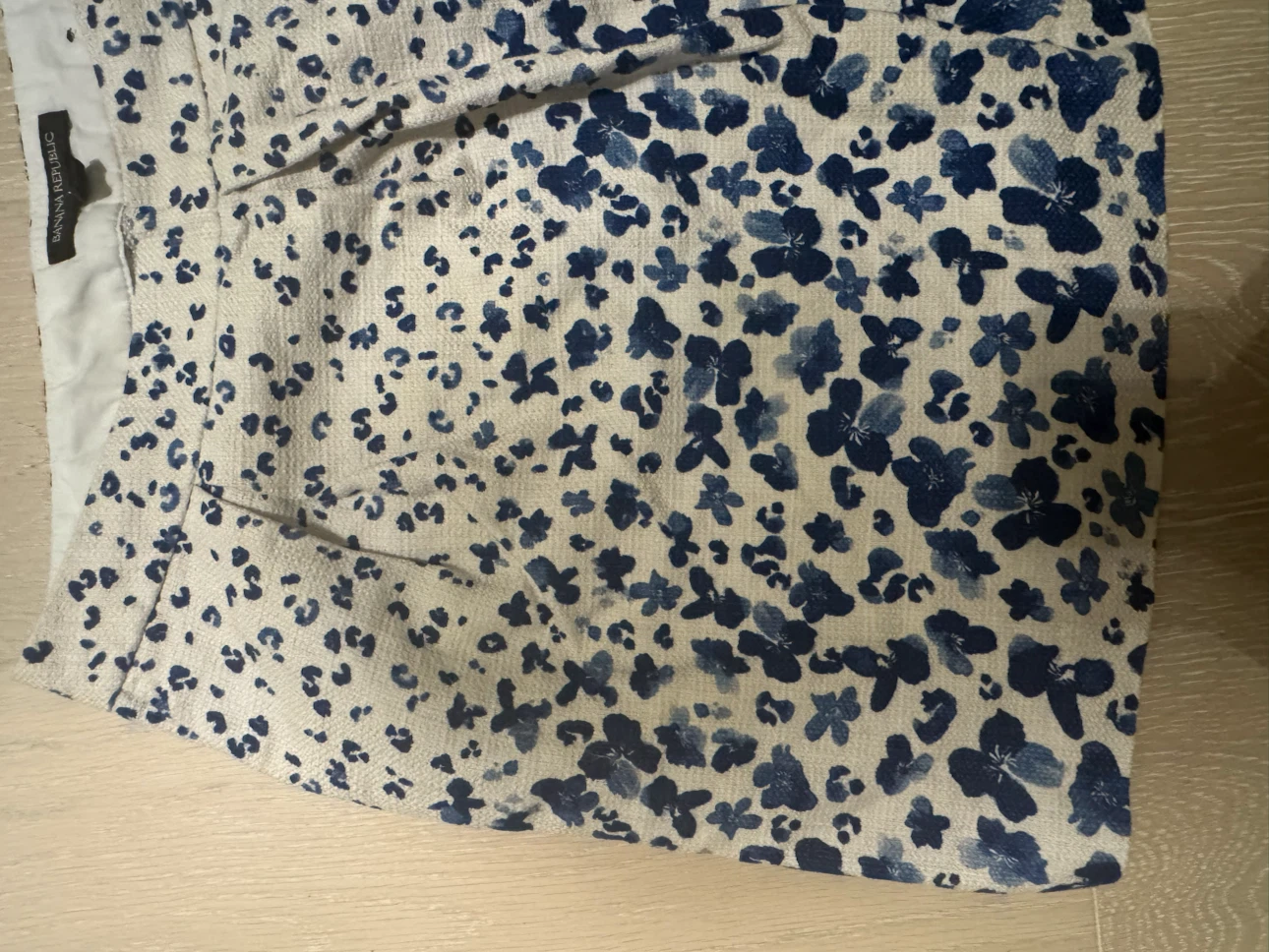 Banana Republic Blue Floral Skirt Size 6 - photo 4