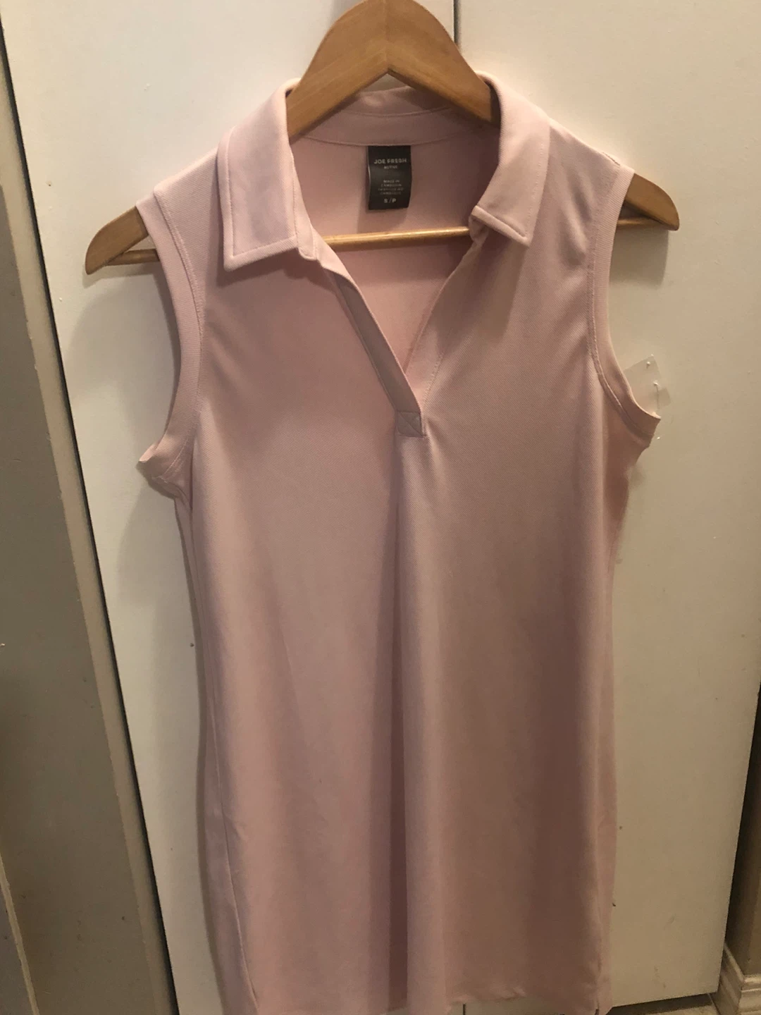NEW Joe Fresh Active Pink Sleeveless Shirt S/P
