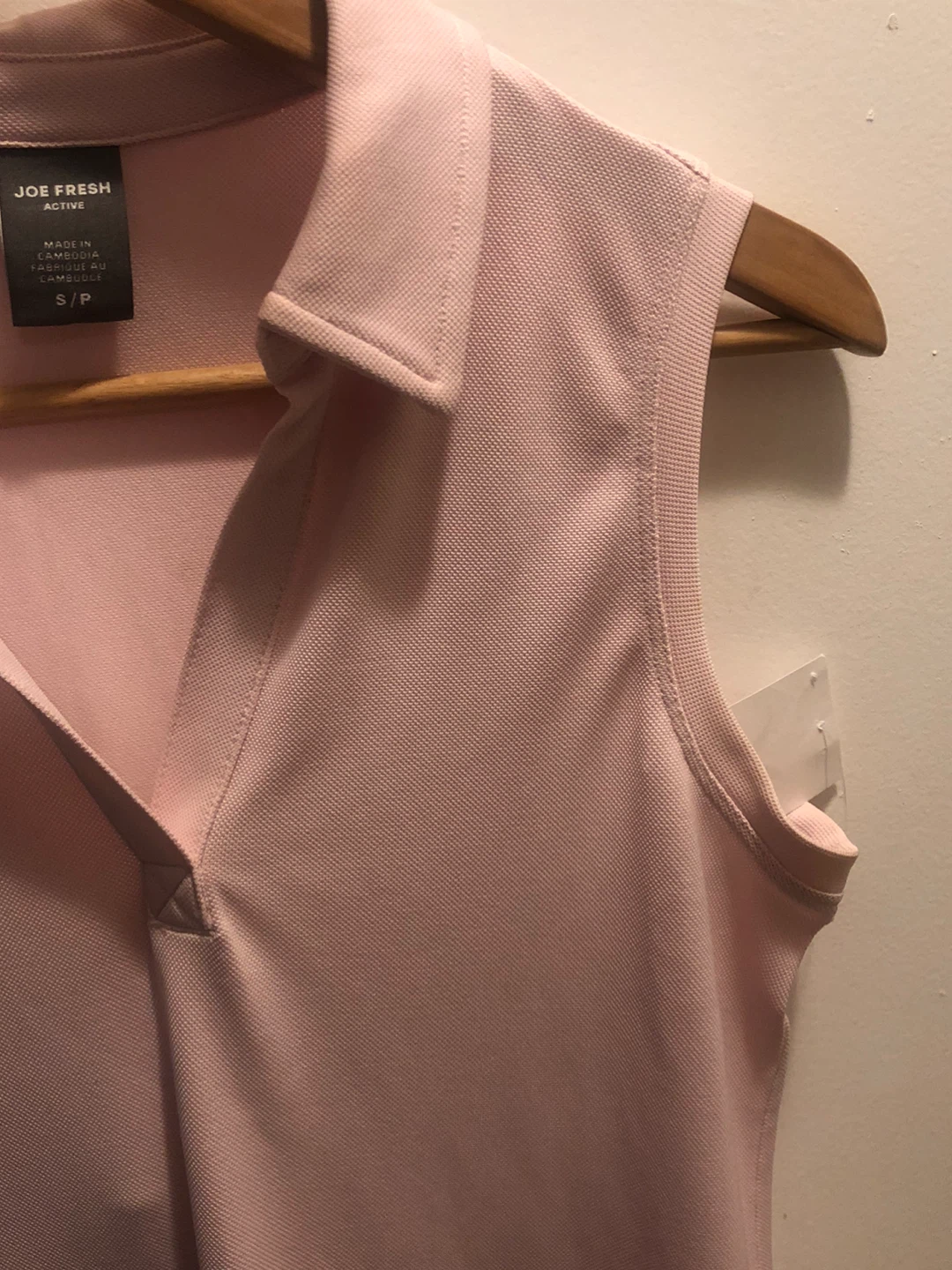 NEW Joe Fresh Active Pink Sleeveless Shirt S/P - photo 3