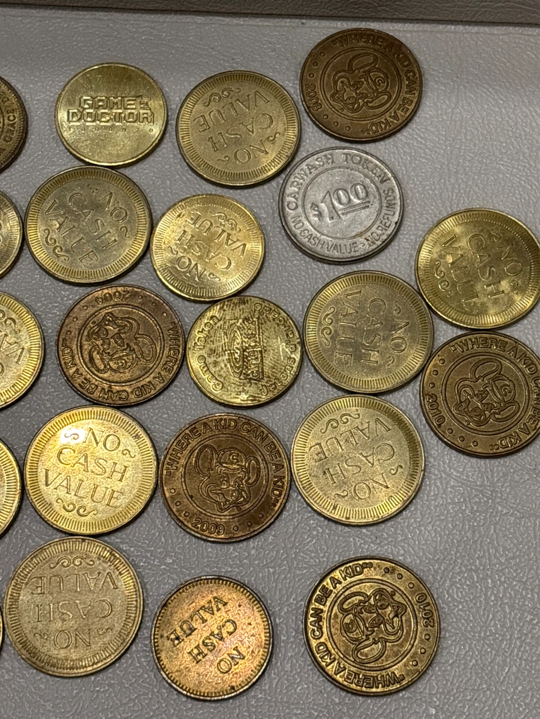 Assorted Arcade Tokens - Game Doctor, Chuck E. Cheese, Car Wash - photo 3